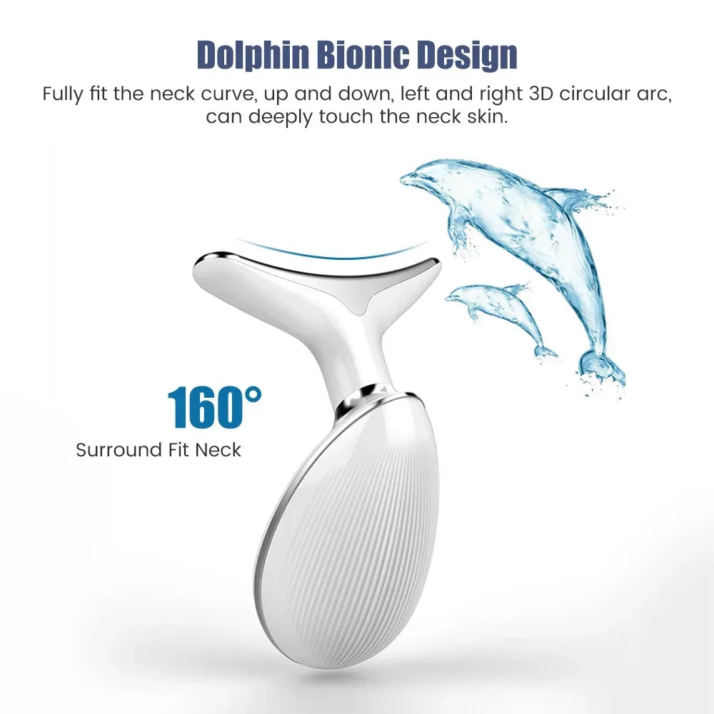 25HTFace Neck Lift Beauty Device Facial Massager LED Light Therapy Double Chin Remover Skin Rejuvenation Tightening Anti Wrinkle