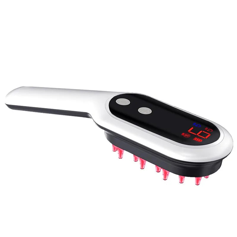 Alwafore Head Massage Comb Anti Hair Loss Infrared Hair Growth Comb Scalp Massager Red Light Treatment Head Scalp Massage