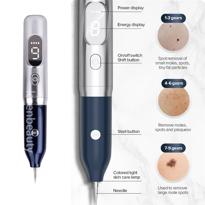 Laser Plasma Pen For Mole Dark Spot Freckle Nevus Wart Skin Tag Pimples Tattoo Removal Skin Face Care Beauty Machine Papilloma