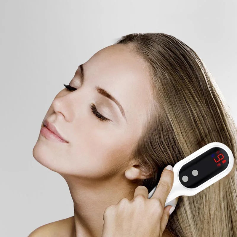Alwafore Head Massage Comb Anti Hair Loss Infrared Hair Growth Comb Scalp Massager Red Light Treatment Head Scalp Massage