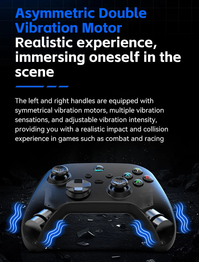 G6 wireless  mobile game controller with Hall trigger and Hall joystick supporting switch/pc/android/IOS