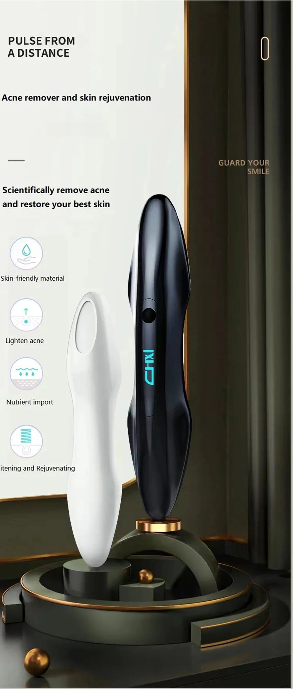 Ozone Cold Plasma Pen Blue Light Acne Removal Sensitive Skin Anti Wrinkle Deep Acne Cleaner Eliminating Acne Shrink Pores Beauty