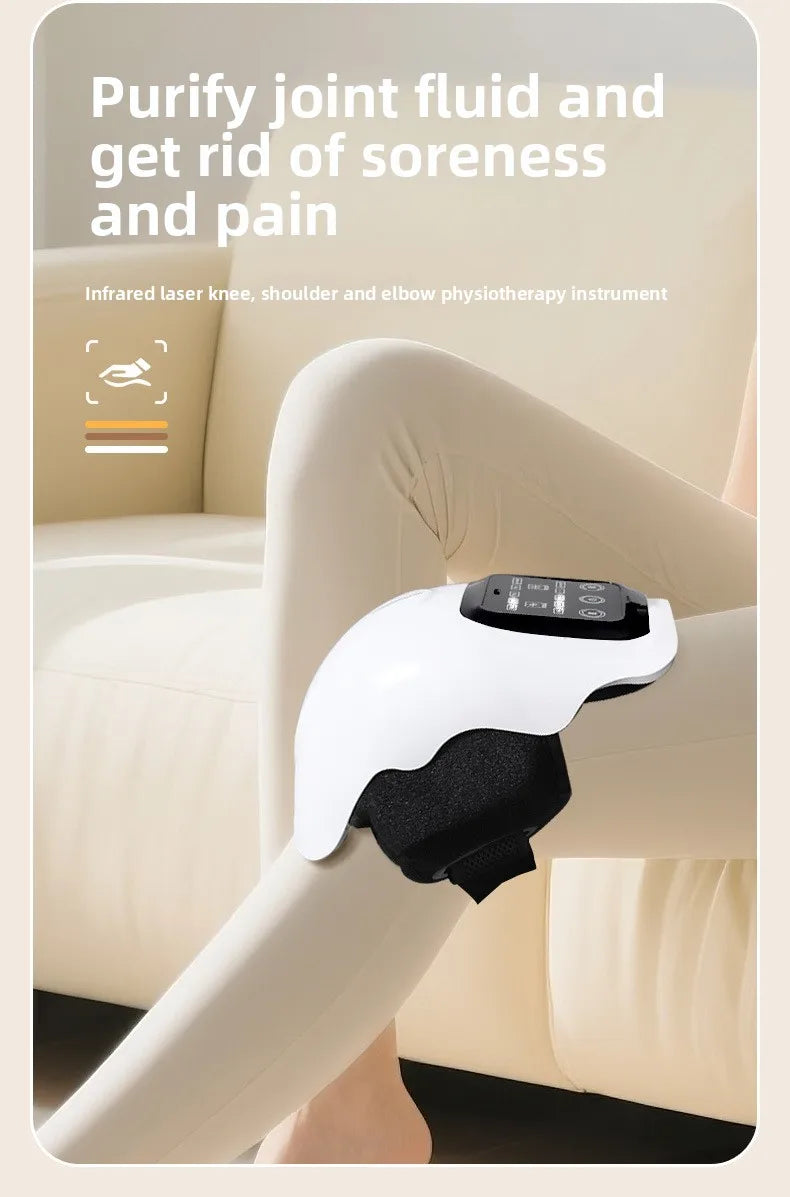 Smart Knee Massager with Heat 3D Air Compression Vibration USB Rechargeable Wireless for Knee Elbow Shoulder Pain Relief
