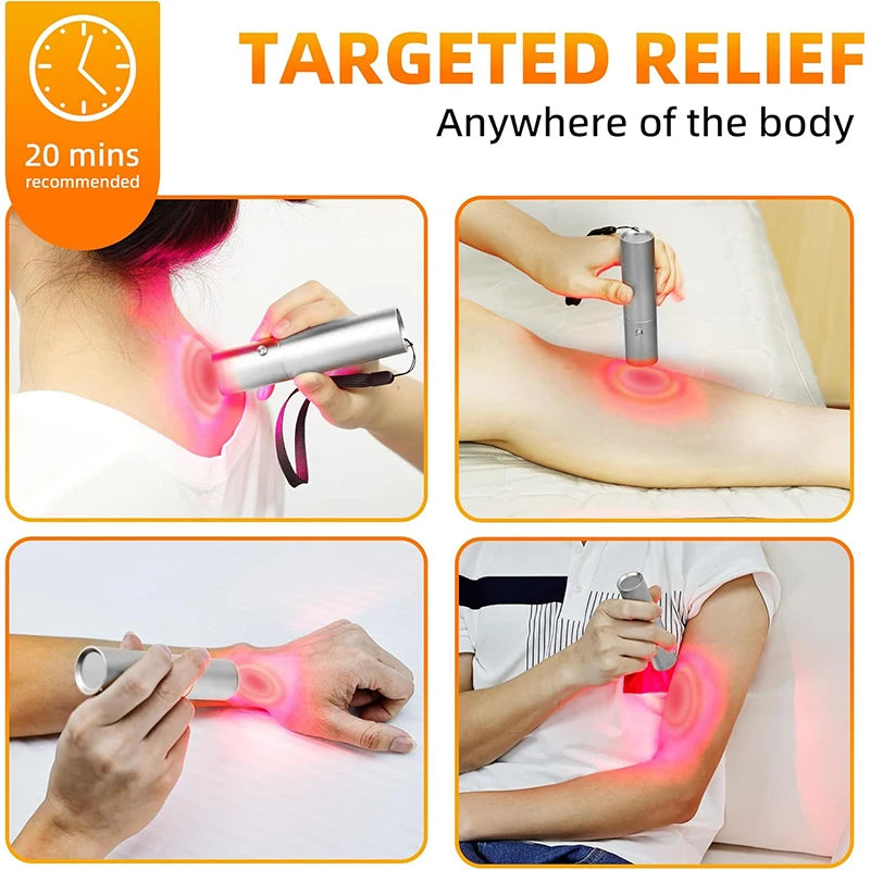 Red Light Therapy Device Pen for Body Therapy Skin Care Health 630nm, 660 nm, 710 nm, 850nm, 900nm Near Infrared Lamp
