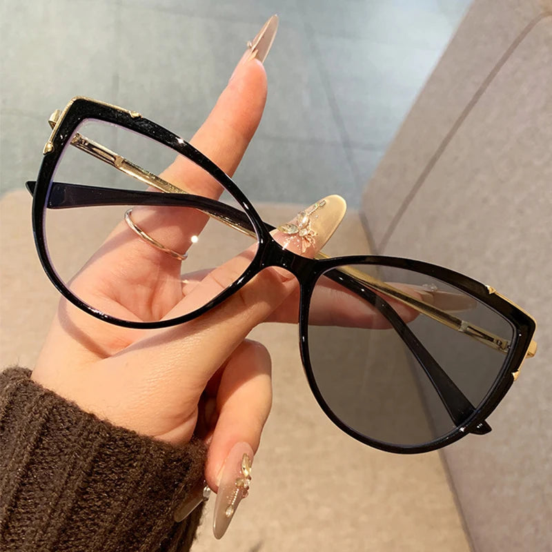 Photosensitive Color Change Fashion Casual Men And Women Same Style Optical Frame Trendy Simple And Versatile Frame 8809