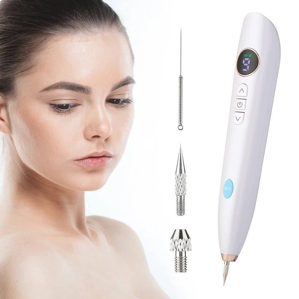 Professional Plasma Pen 9-Level Skin Face Wart Tag Household Black Dots Tattoo Freckle Remover Beauty Instrument LED Screen