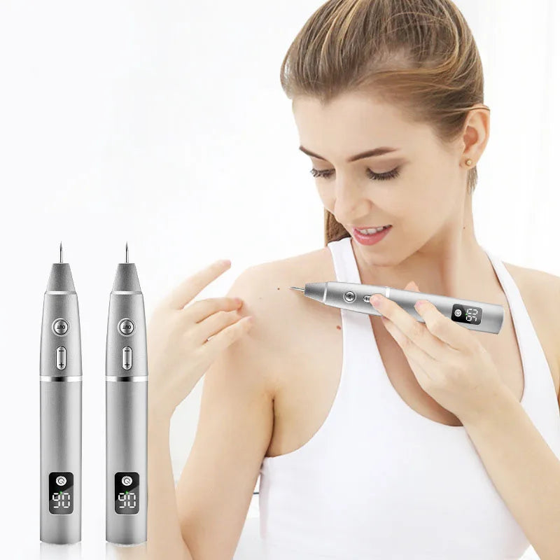 15 Level Plasma Pen Face Cleaner Freckle Black Dot Papilloma Warts Mole Pimples Removal  Blackhead Remover Beauty Skin Care Tool