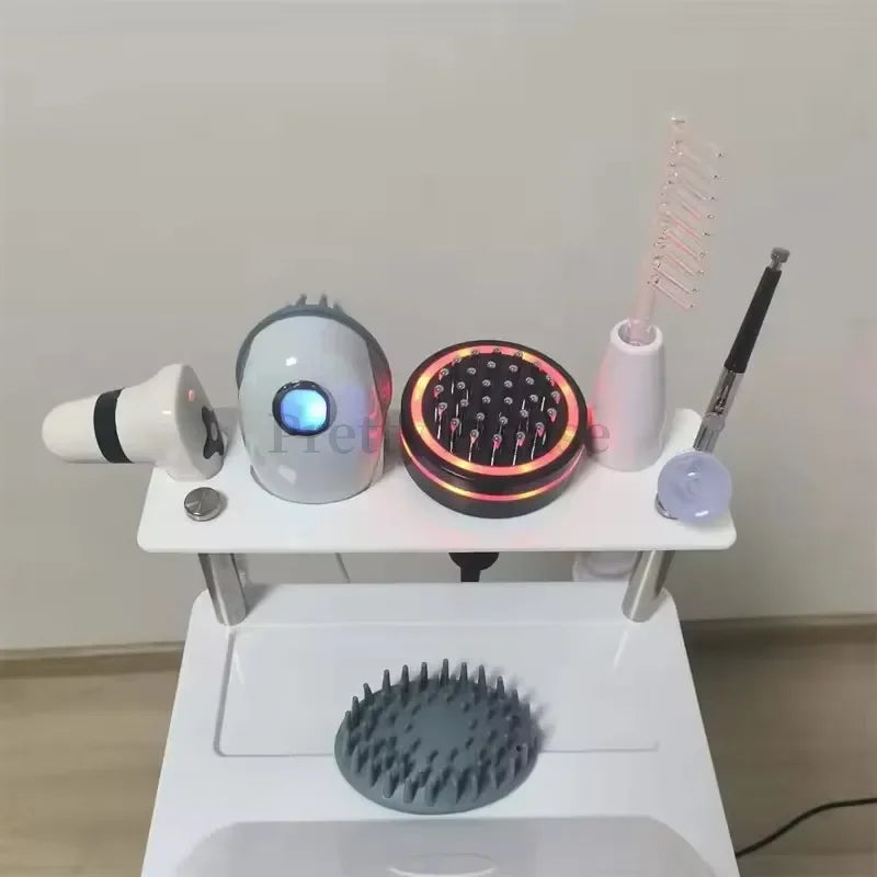 Newest 5 IN1 High Frequency Hair Follicle Detection Scalp Treatment Machine Hair Analyzer Scalp Care Anti-hair Loss Machine