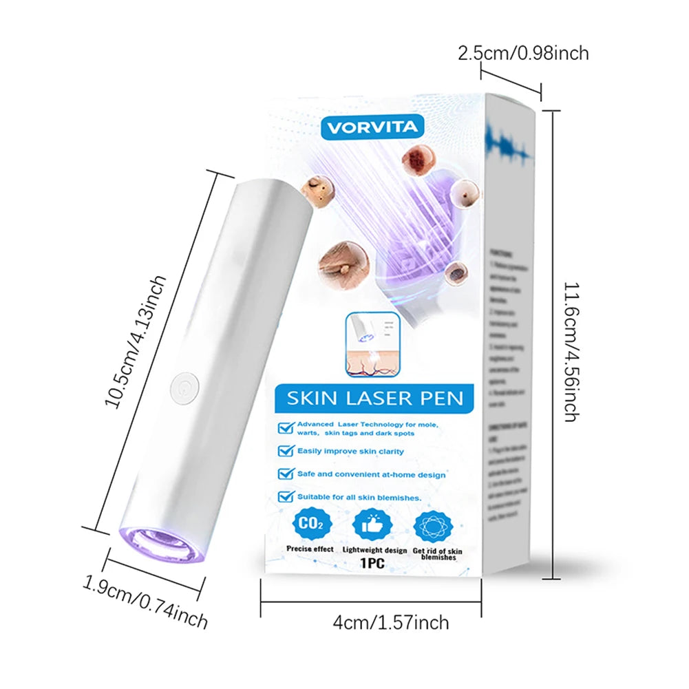 LED Skin Lasers Pen Facial Dark Spot Remover Pimple Extractor Care Tool Skin-Tags Scars Wrinkle Removal Cleaner Daily Skincare