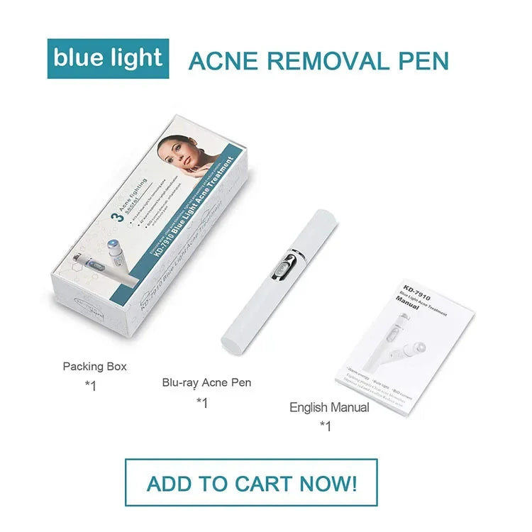 Blue Light Therapy Acne Laser Pen LED Face Light Therapy For Scar Wrinkle Removal Treatment Device Skin Care Beauty Equipment
