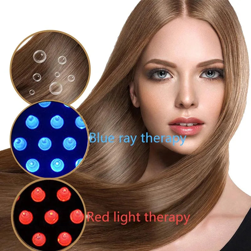 Alwafore Head Massage Comb Anti Hair Loss Infrared Hair Growth Comb Scalp Massager Red Light Treatment Head Scalp Massage