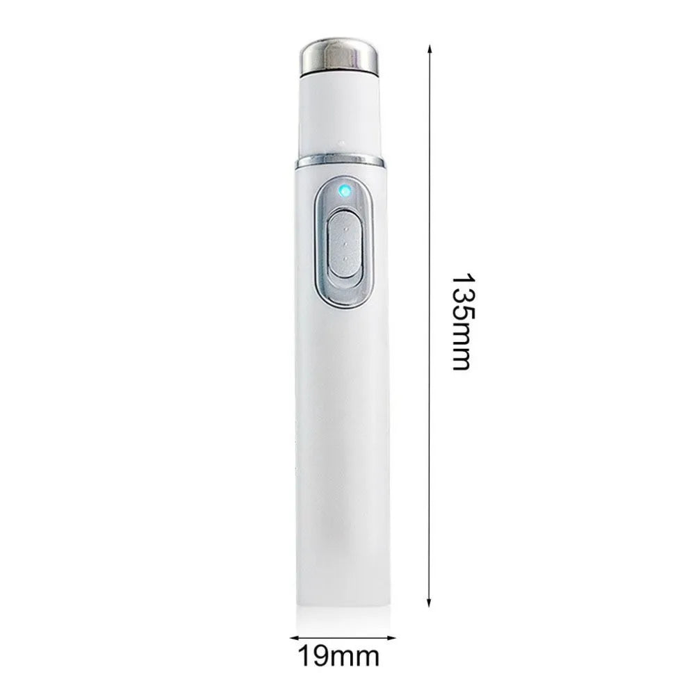 Blue Light Facial Machine Acne Wrinkle Removal Laser Pen Skin Spots Wrinkle Removal Treatment Acne Laser Pen Massage Relax