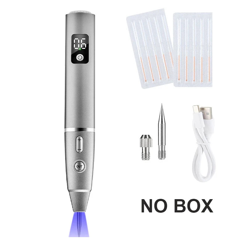 15 Level Plasma Pen Face Cleaner Freckle Black Dot Papilloma Warts Mole Pimples Removal  Blackhead Remover Beauty Skin Care Tool