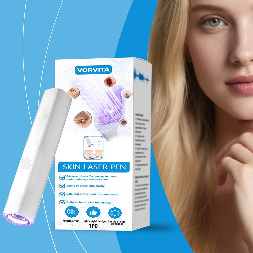 LED Skin Lasers Pen Facial Dark Spot Remover Pimple Extractor Care Tool Skin-Tags Scars Wrinkle Removal Cleaner Daily Skincare