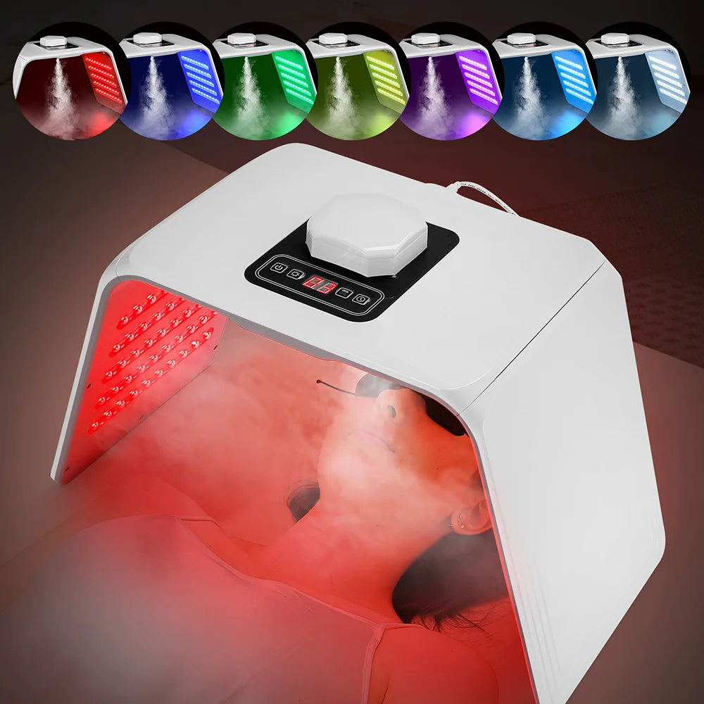 7 Colors LED Mask Nano Water Sprayer PDT Skin Rejuvenation Moisturizing Facial Body Beauty Spa Body Mist