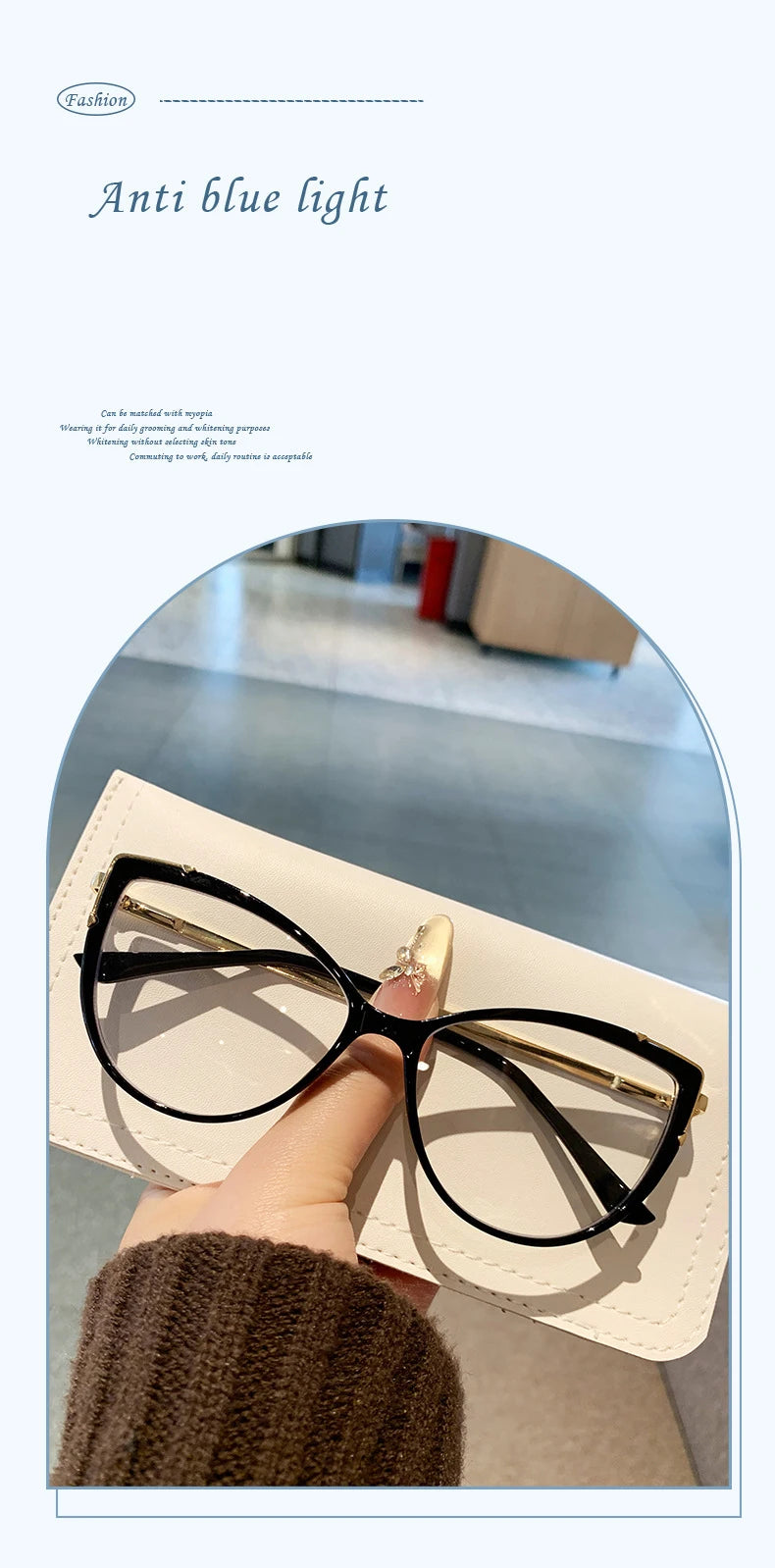 Photosensitive Color Change Fashion Casual Men And Women Same Style Optical Frame Trendy Simple And Versatile Frame 8809