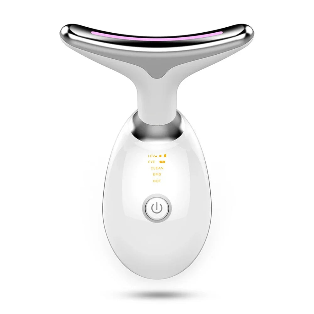25HTFace Neck Lift Beauty Device Facial Massager LED Light Therapy Double Chin Remover Skin Rejuvenation Tightening Anti Wrinkle