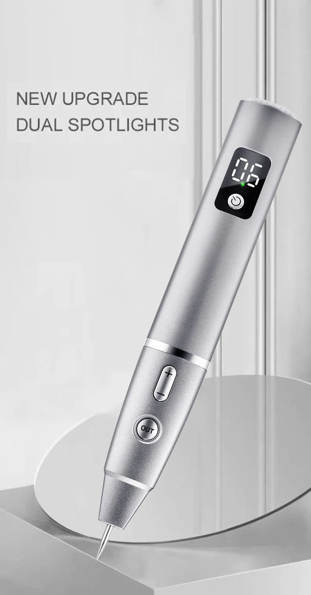 15 Level Plasma Pen Face Cleaner Freckle Black Dot Papilloma Warts Mole Pimples Removal  Blackhead Remover Beauty Skin Care Tool