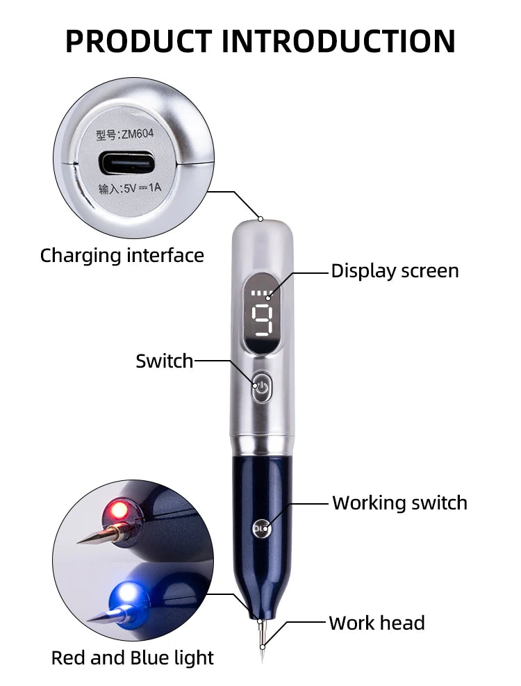 Laser Plasma Pen For Mole Dark Spot Freckle Nevus Wart Skin Tag Pimples Tattoo Removal Skin Face Care Beauty Machine Papilloma